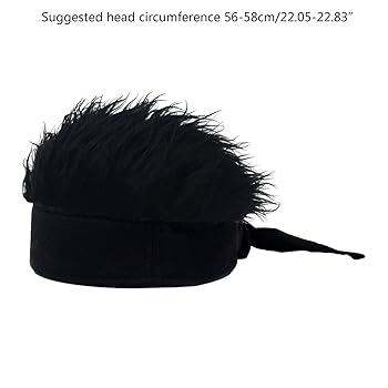 Dsgzkk Hat,Novelty Visors Sun Party Wig Peaked Hat Headband